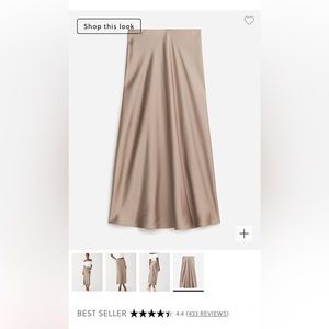 J. Crew Gwyneth Slip Skirt in Warm Boulder Size Medium